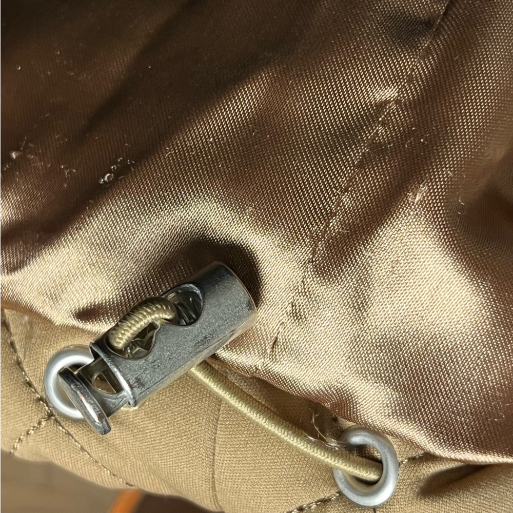 Avec Les Filles Quilted Cropped Mock High Neck Zip Front Jacket Orange Zip — S - Picture 14 of 14